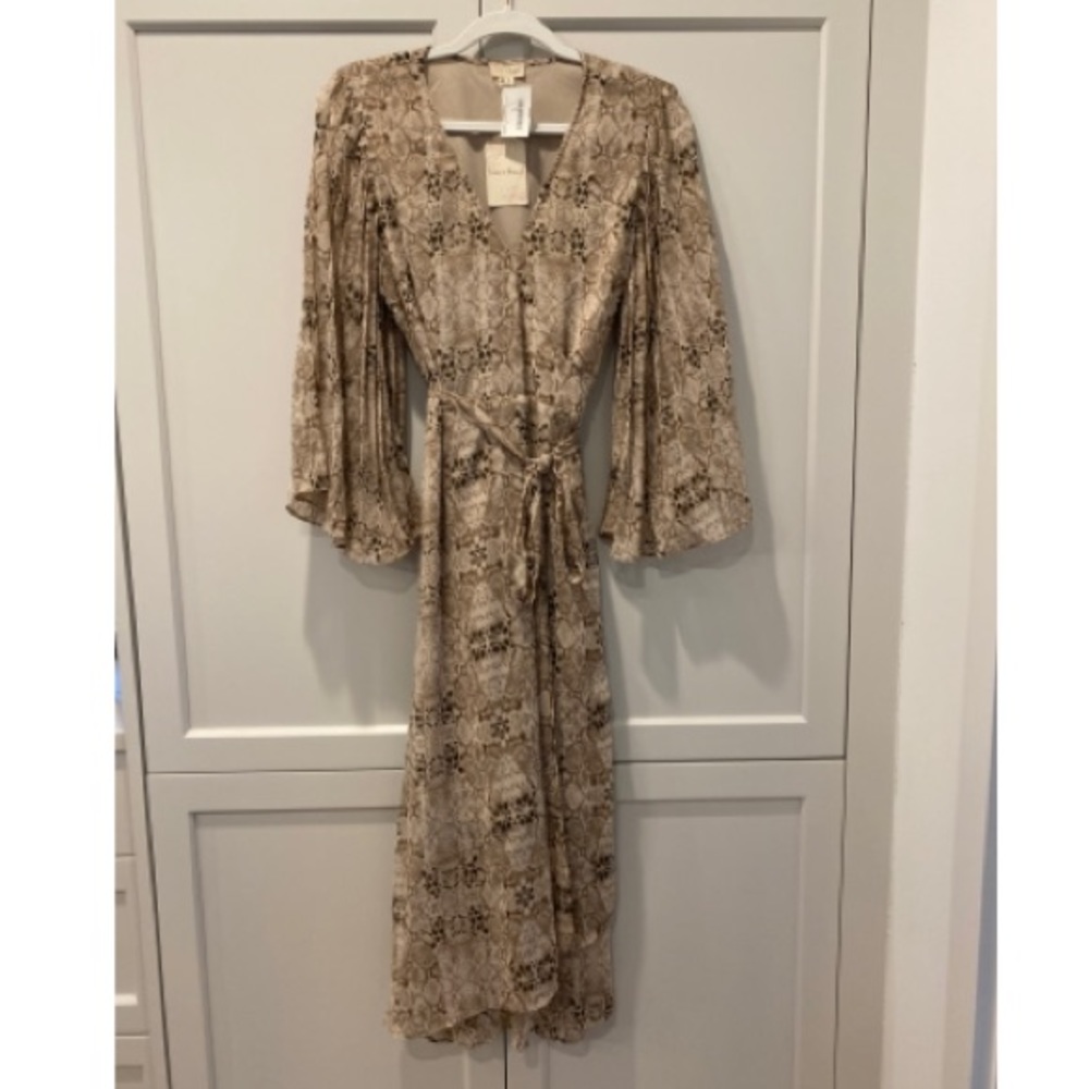 NWT! Snakeskin Wrap Dress